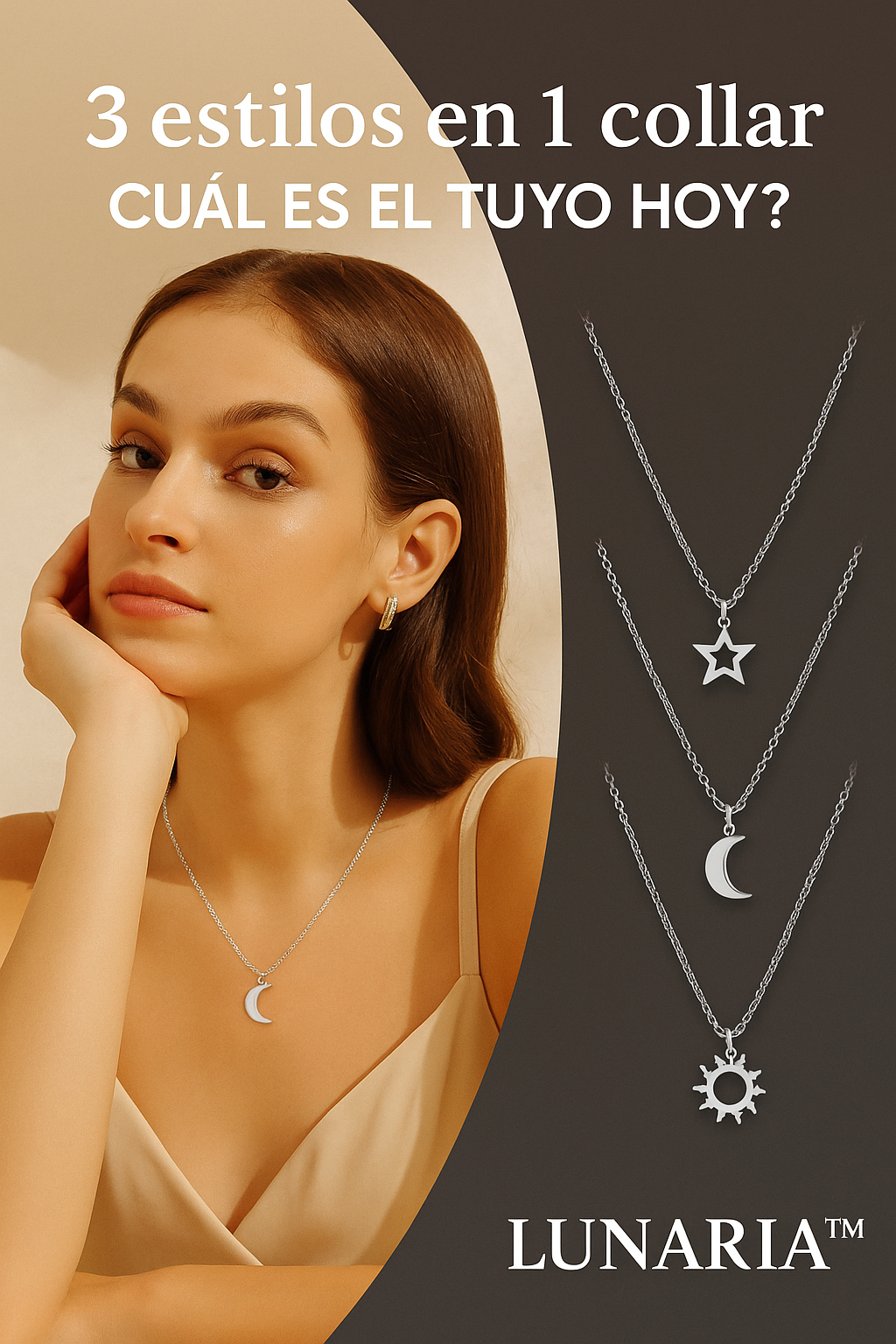 Lunaria TM - Collar transformador 3 en 1